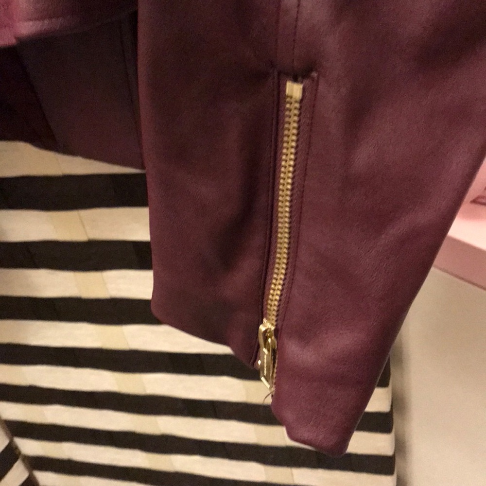 VGUC Michael Kors Leather Moto Jacket - Picture 6 of 7
